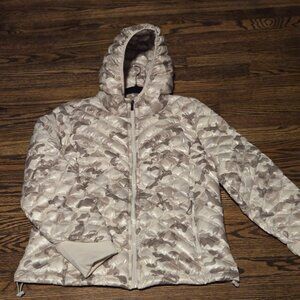 Bass Outdoor Women's Camo Water Resistant Down Puffer Hooded Jacket BA61P002